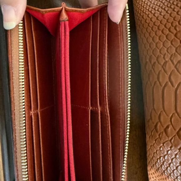 Dooney & Bourke Faux Snakeskin Purse and Zip Around Wallet - Picture 3 of 10